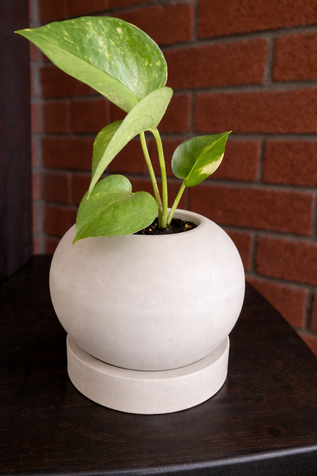 Stone Ball Planter