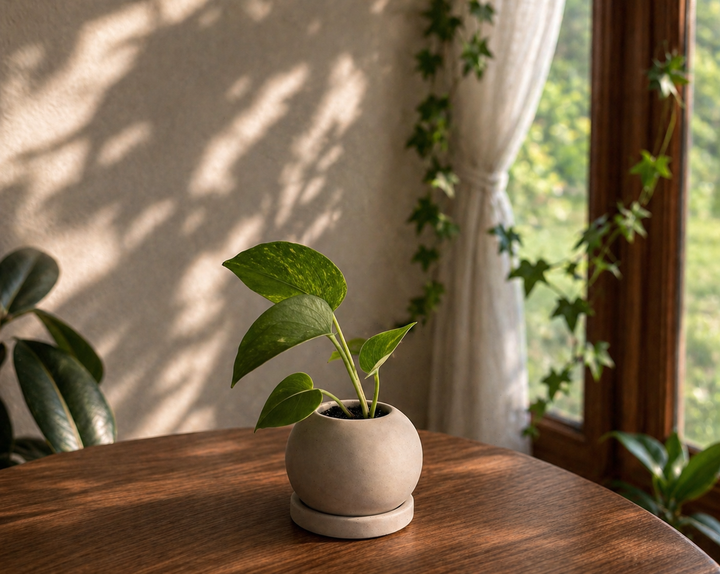 Stone Ball Planter