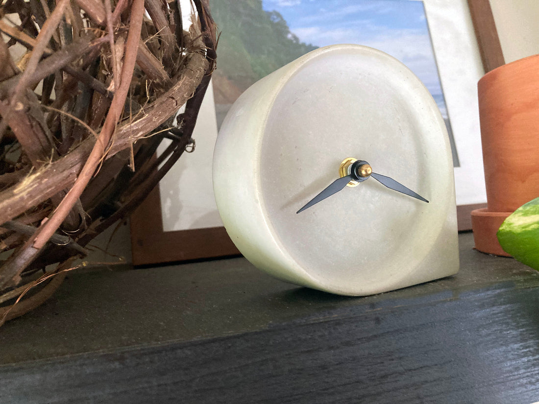 Stone Desk Clock