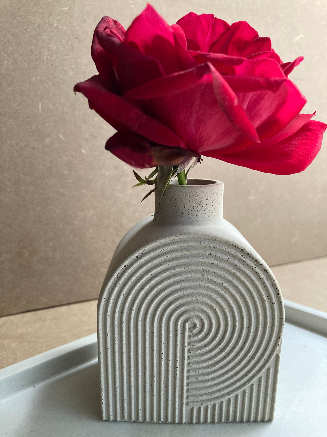 Stone Swirly Vase