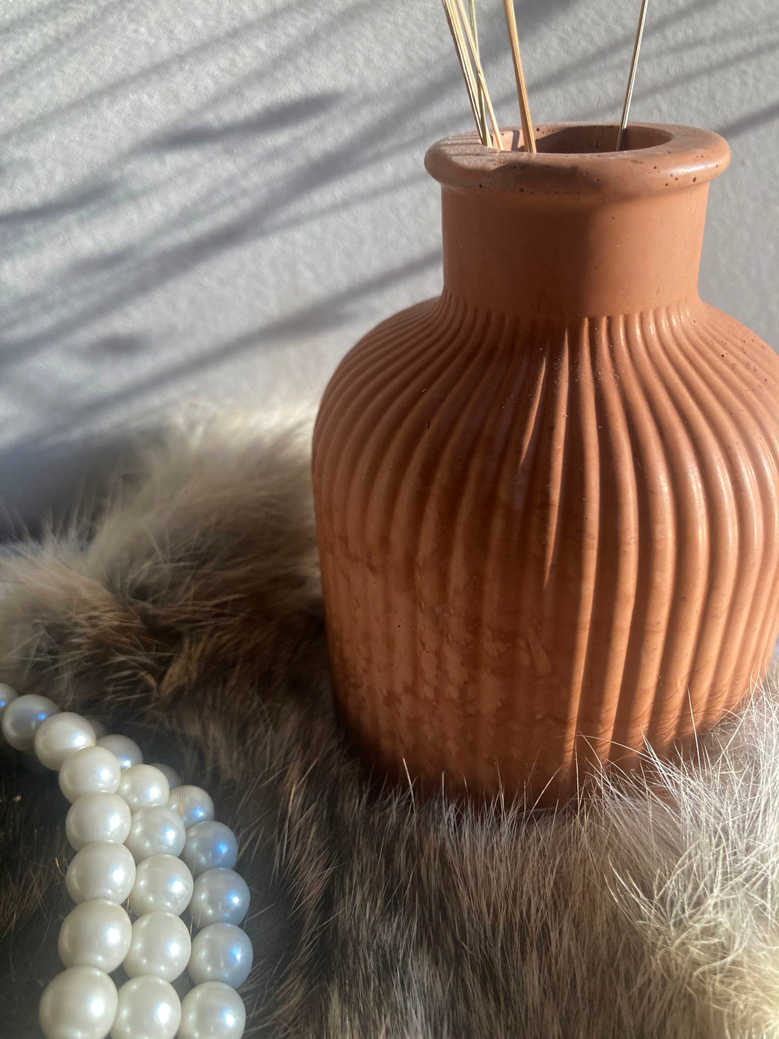 Ribbed Vase