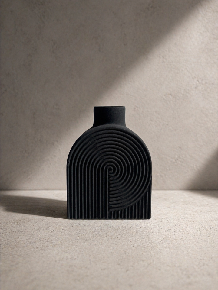 Stone Swirl Vase