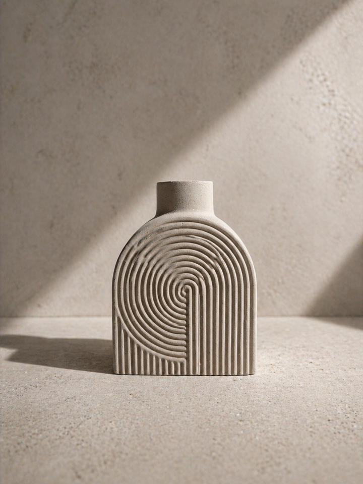 Stone Swirl Vase