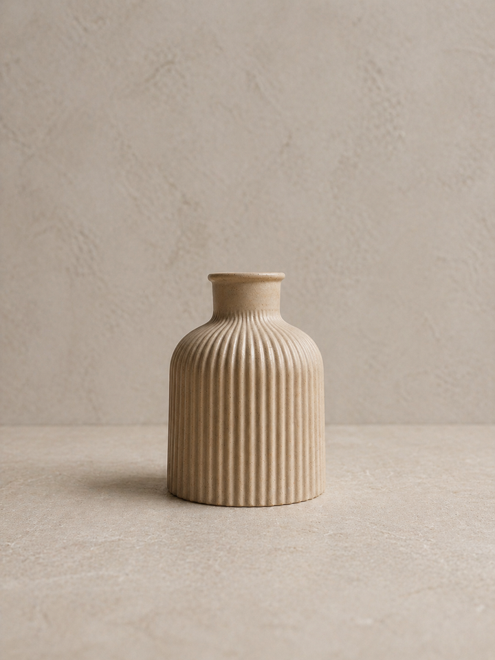 Ribbed Vase