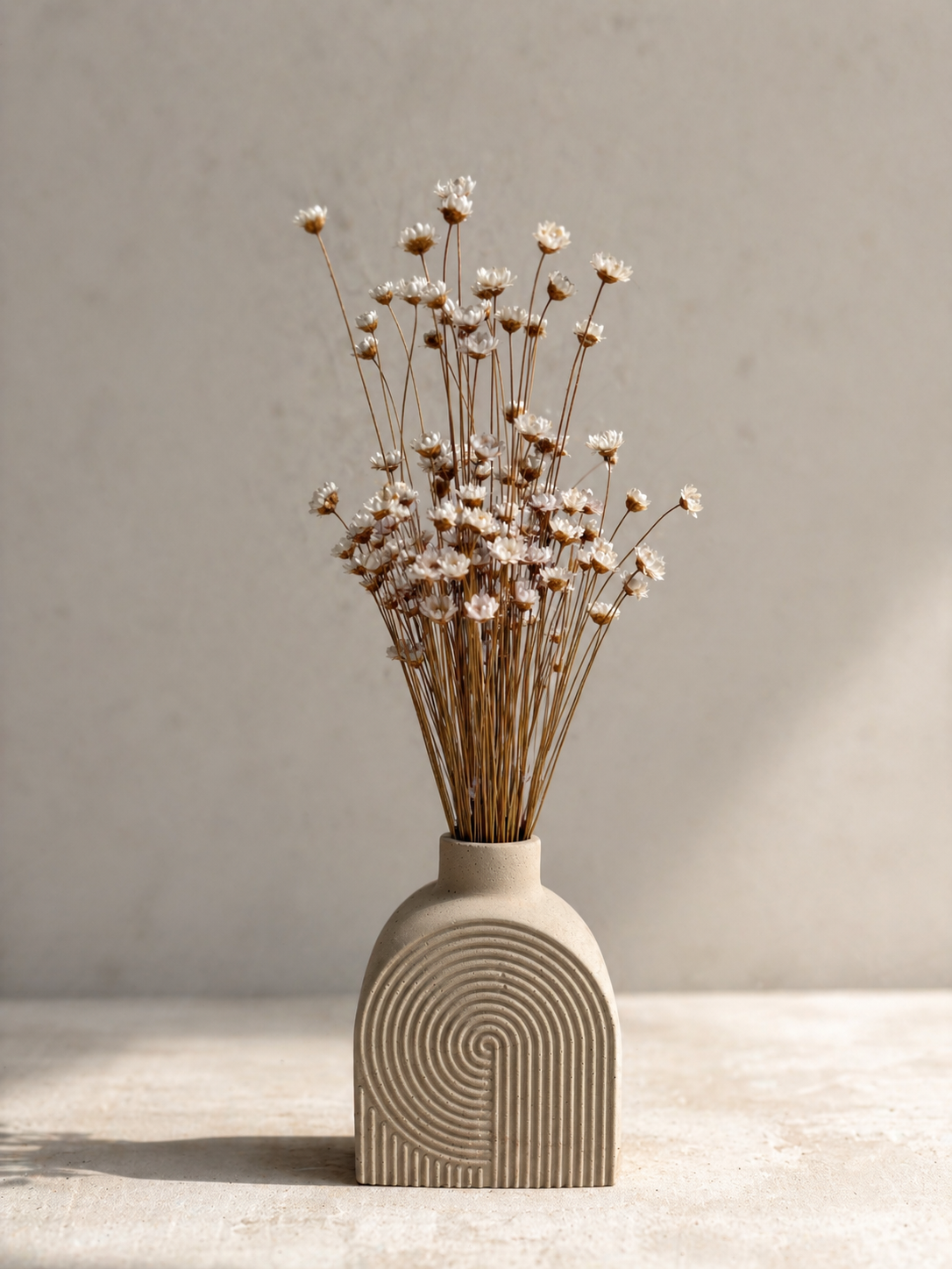 Stone Swirl Vase